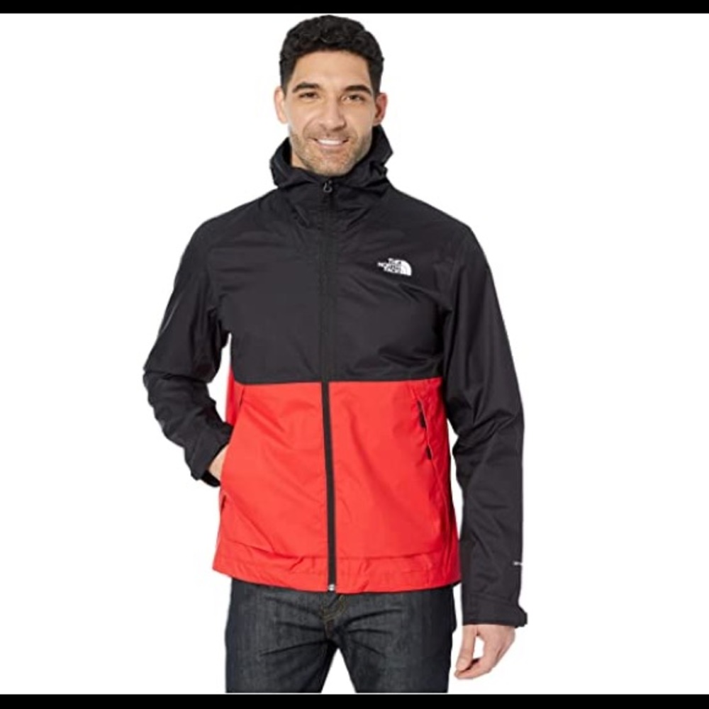 New North Face Jacket Black Red Mens Size Small